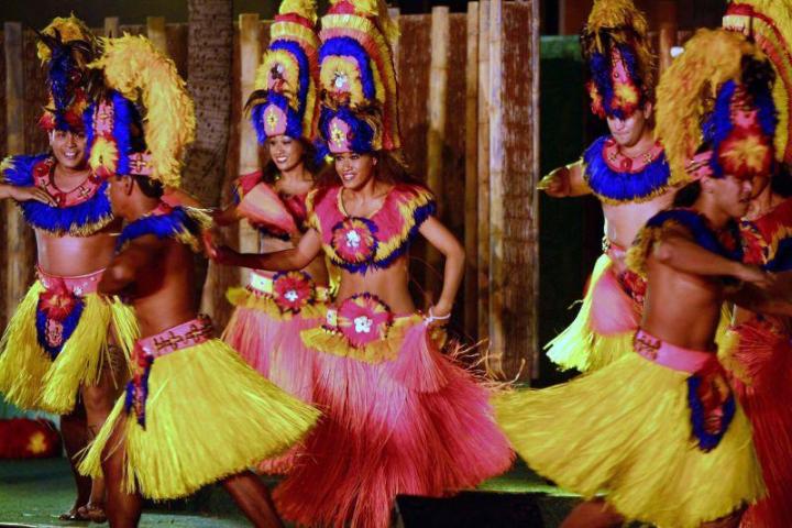 a group of people wearing costumes